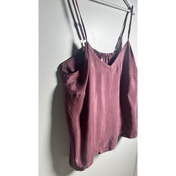 Athleta Calm Cool Cami Silky Plum Size 1X Plus Size Sleep Wear Spaghetti Straps - Picture 5 of 11